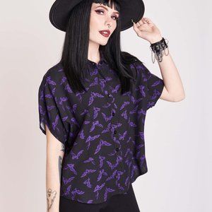 Midnight Hour Purple Bat XRay Shirt, S